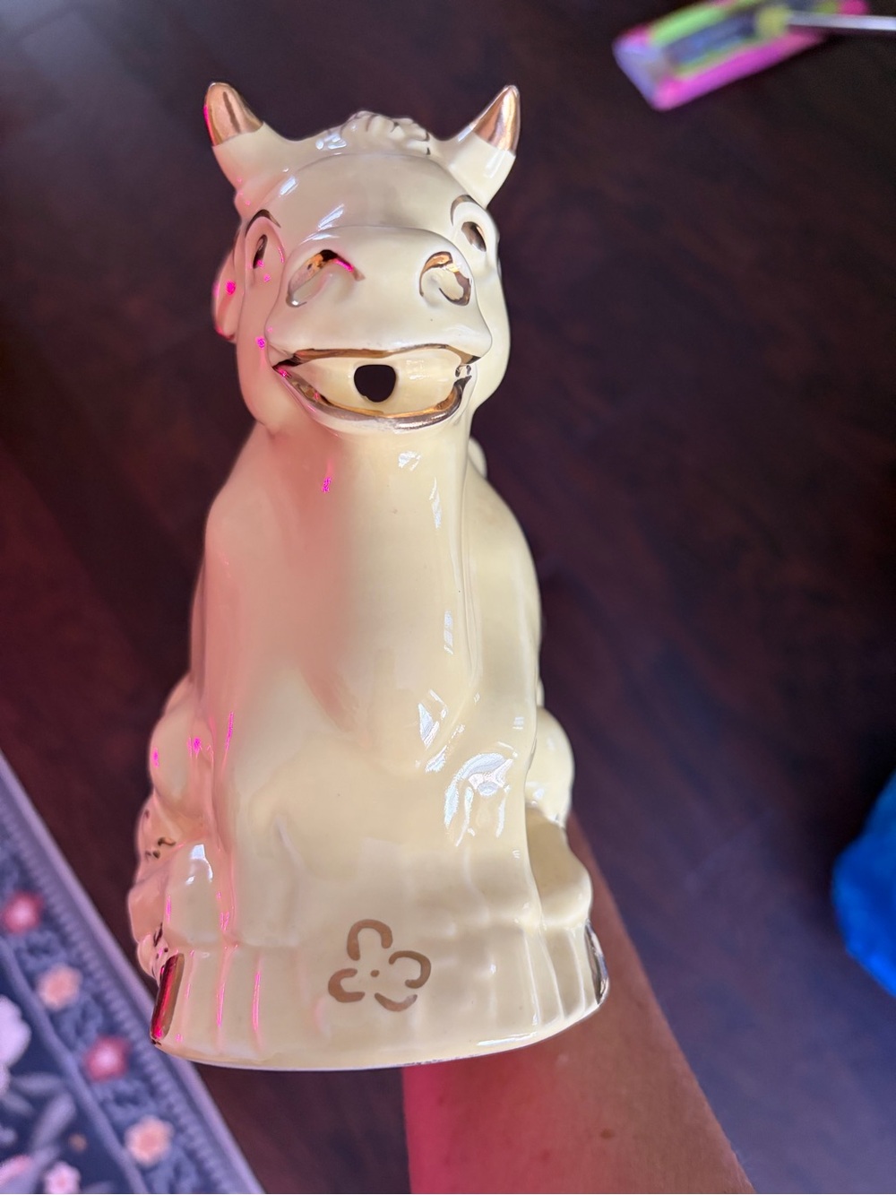 Vintage Pearl sitting bull ceramic creamer